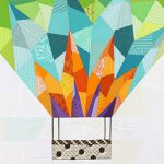 Up and Away modern art quilt by Sheri Cifaldi-Morrill