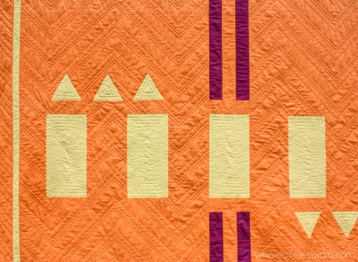 detail of Road Work art quilt textured by Sheri Cifaldi-Morrill