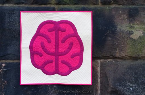 Brain quilt art texture by Sheri Cifaldi-Morrill