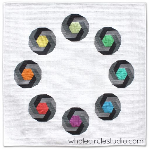 Shutter Snap Quilt. Design and pattern by Sheri Cifaldi-Morrill | www.wholecirclestudio.com
