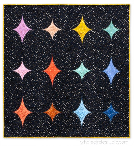 Big Island Stars modern art quilt by Sheri Cifaldi-Morrill