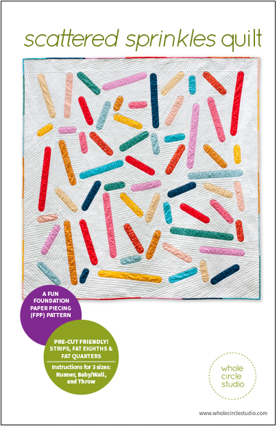 Scattered Sprinkles quilt pattern by Whole Circle Studio