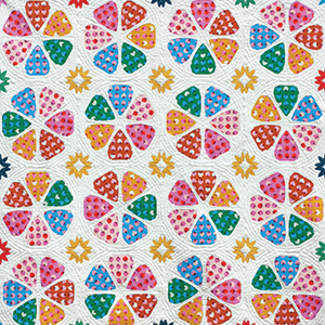Berry Blossoms modern art quilt by Sheri Cifaldi-Morrill