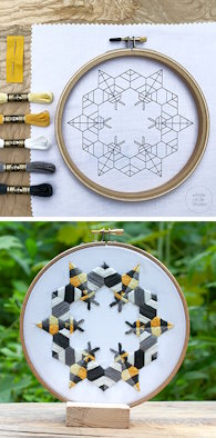 Bzzzzzz embroidery kit by Whole Circle Studio